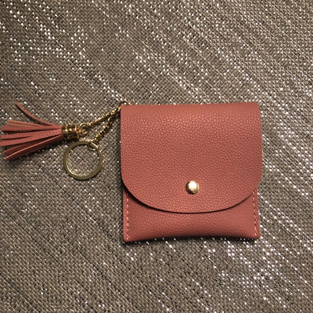 LAST ONE! Mauve keychain wallet